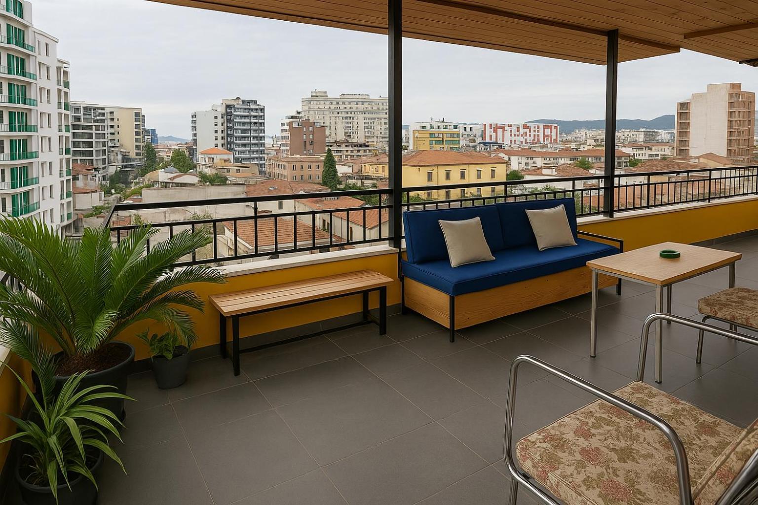 Cozy Big Apartment With Balcony Tirana Exterior photo